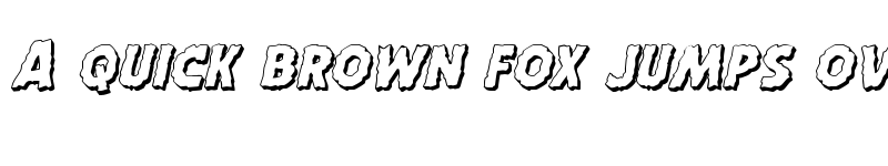 Preview of Horroween 3D Italic Italic font