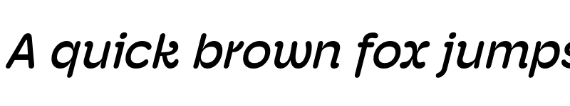 Preview of Hoss Round Medium Italic font