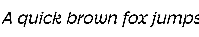 Preview of Hoss Round Regular Italic font