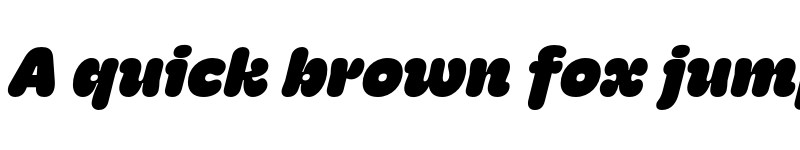 Preview of Hoss Round Ultra Italic font