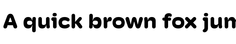 Preview of Hoss Round Wide Black font