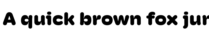 Preview of Hoss Round Wide Heavy font