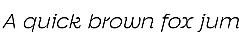 Preview of Hoss Round Wide Light Italic font