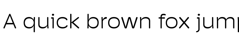 Preview of Hoss Round Wide Light font