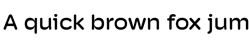 Preview of Hoss Round Wide Medium font