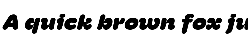 Preview of Hoss Round Wide Ultra Italic font