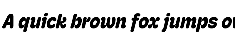 Preview of Hoss Round XNarrow Black Italic font