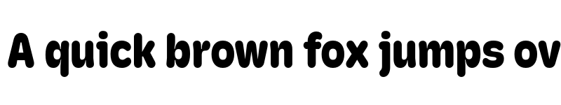 Preview of Hoss Round XNarrow Black font