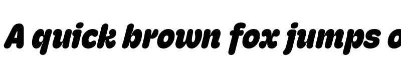 Preview of Hoss Round XNarrow Heavy Italic font