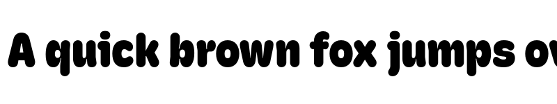 Preview of Hoss Round XNarrow Heavy font