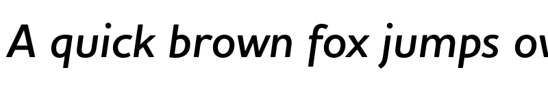 Preview of Houschka Pro DemiBold Italic font