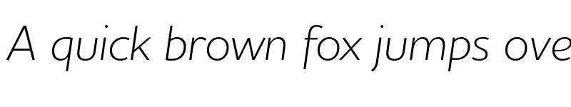 Preview of Houschka Pro Light Italic font