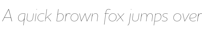 Preview of Houschka Pro Thin Italic font