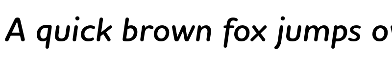 Preview of Houschka Rounded DemiBold Italic font