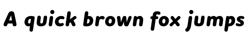 Preview of Houschka Rounded ExtraBold Italic font