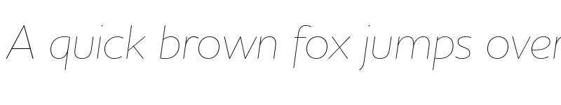 Preview of Houschka Rounded Thin Italic font