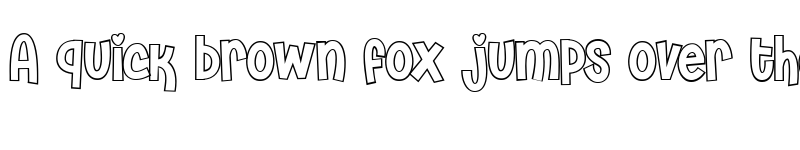 Preview of House Easter Outline Outline font