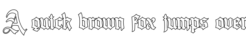 Preview of House of the Dragon PERSONAL Outline font