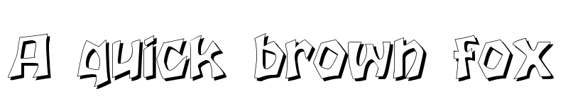 Preview of Houtsneeletter Shadow font