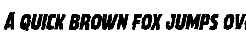 Preview of Howlin' Mad Condensed Italic Condensed Italic font