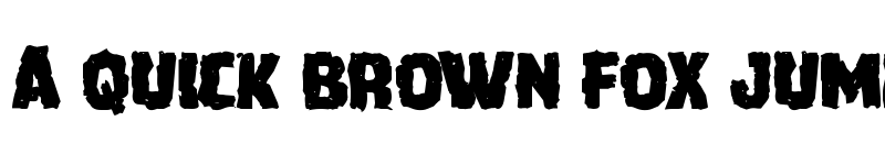 Preview of Howlin' Mad Mangled Regular font