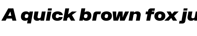 Preview of Hubot-Sans Black Wide Italic font