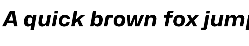 Preview of Hubot-Sans Bold Italic font