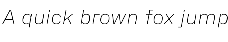 Preview of Hubot-Sans ExtraLight Italic font