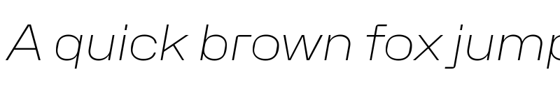 Preview of Hubot-Sans ExtraLight Wide Italic font