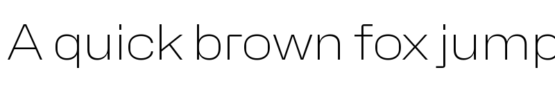 Preview of Hubot-Sans ExtraLight Wide font