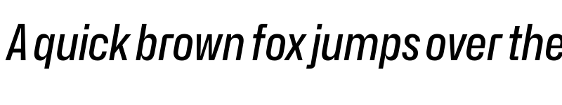 Preview of Hubot-Sans Medium Narrow Italic font