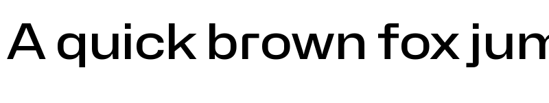 Preview of Hubot-Sans Medium Wide font