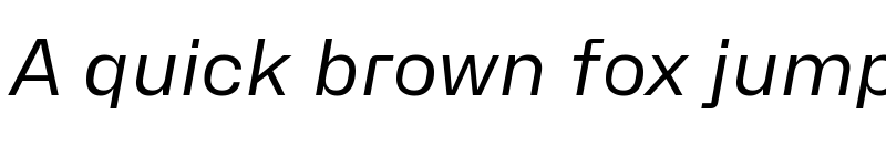 Preview of Hubot-Sans Regular Italic font