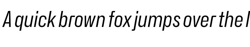 Preview of Hubot-Sans Regular Narrow Italic font
