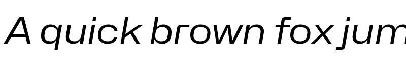 Preview of Hubot-Sans Regular Wide Italic font