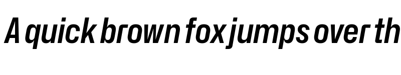 Preview of Hubot-Sans SemiBold Narrow Italic font