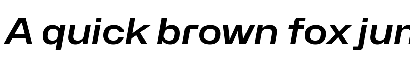 Preview of Hubot-Sans SemiBold Wide Italic font