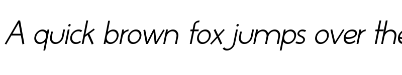 Preview of Huelic Light Italic font
