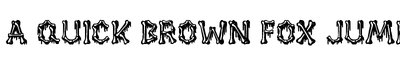 Preview of Huesitos Regular font