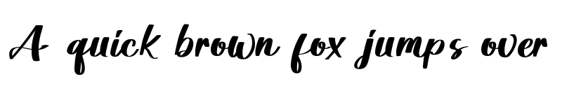 Preview of Huggies Regular font