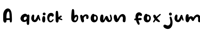 Preview of Hujan Regular font