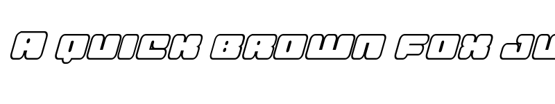 Preview of Hula Hoop Girl Bold Outline It Bold Outline Italic font