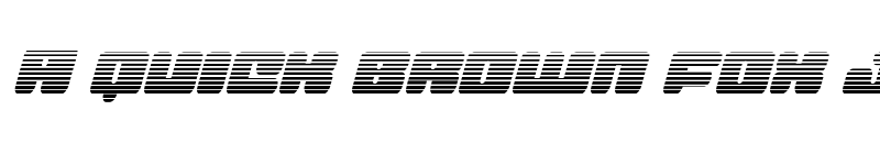 Preview of Hula Hoop Girl Gradient Italic Italic font