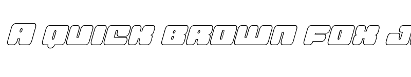Preview of Hula Hoop Girl Outline Italic Outline Italic font