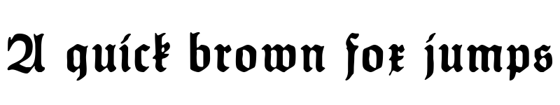 Preview of HumboldtFraktur Bold font