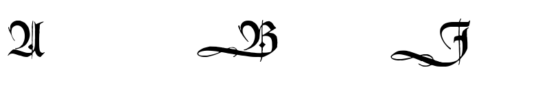 Preview of HumboldtFraktur Initialen Regular font