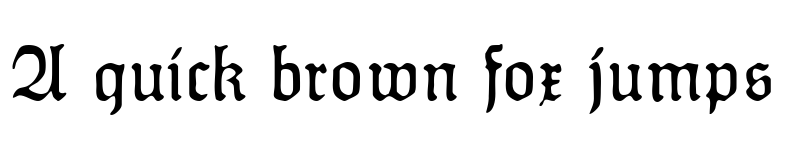 Preview of HumboldtFraktur Regular font
