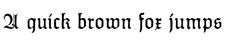 Preview of HumboldtFraktur Zier Regular font