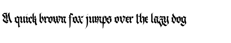 Preview of Hurufraktur Regular font