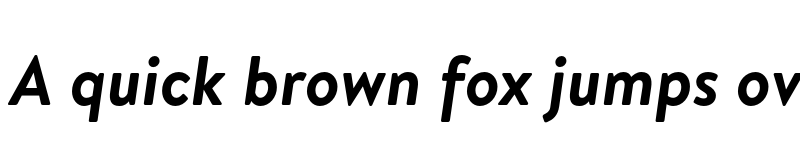 Preview of HvDTrial Brandon Text Bold Italic font